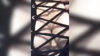 My snatch gets soak when i play with my breasts