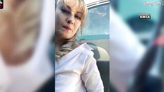 Russian bitch fucks herself into the butt with a bottle!