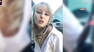 Russian bitch fucks herself into the butt with a bottle!