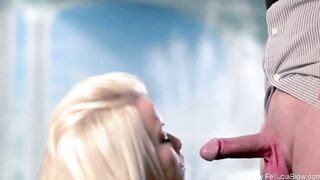 Hot Blonde Bombshell Likes To Suck Cock Make Cummed Experience