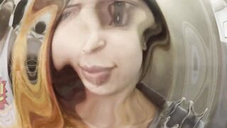 Sexsual next door with a rough penis into the elevator looking