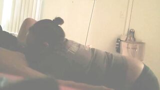 Ebony Gf Eats Her Squirt