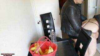 Stuck by my mom MILF Stepmom Inside Kitchen