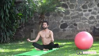 My yoga professor aligns my chakras with tremendous banged!