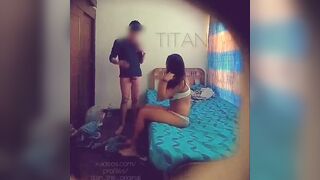 Secret camera with a hot women, she is a co-worker,