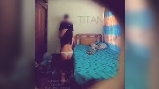 Secret camera with a hot women, she is a co-worker,
