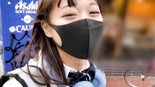 ハメ撮り おっとり無毛JK18歳！ サラリーマンと放課後寄り道Ｐ活セックス ！パイパンまんこに無許可で中出し！ ハメ撮り 制服 素人 中出し 個人撮影 美女
