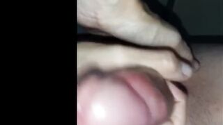 CRAZY SEXY HAND JOB WITH LOTS OF MILK