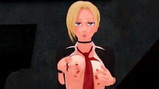 Futa - Attack on Titan - Annie Leonhart gets creampied