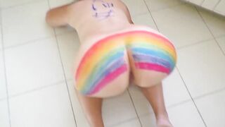 Milf and stepson inside honor of LGBTQ + community #Pride2021