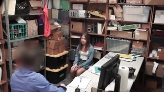 Curvy Goddess Brooke Bliss Caught Shoplifting And Taken For Interrogation