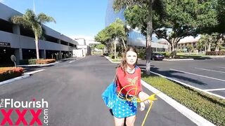 Wonder Woman catches her Cheating Man feature Anastasia Rose