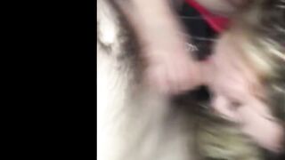 Dark Haired Slobbers all over my Dick then Kisses Hubby