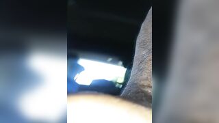Jizzed on Hispanic butt