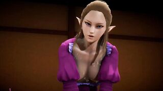 Futa - Princess Zelda gets creampied by Puppet Princess Zelda