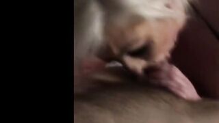 Babe Blonde Loves to Suck my Penis
