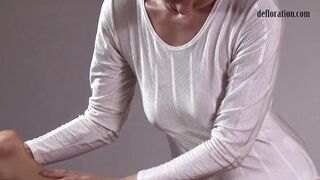 First time twat strokes of Nikita Jankovska