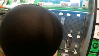 Cougar At Walmart View Through Big Ass Wedgie