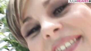 British short hair blonde Isabel Ice fucks with three big black dick