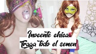 TRAILER - Young bimbos does oral and swallows cum for