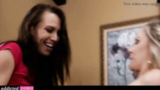 Addicted2Girls - Blonde cougar Seduces Bombshell Young Babysitter For Extra