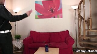 Fucks an older bitch with long hooters