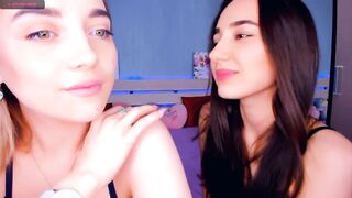 Erotic young dyke teen with tiny titted having fun