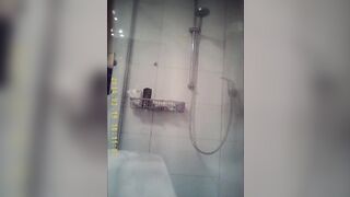 Goddess 18 yo with Bae body into shower