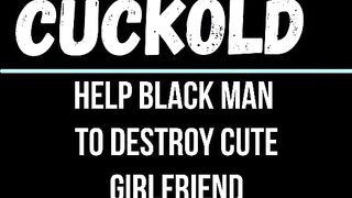 Cuckold help african man ruin her adorable lover