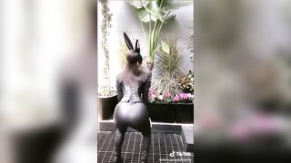 TikTok (38)- Amateur exposing butt inside outdoors seethrough g-string