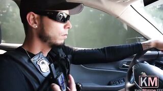 Cool cop arrests her, fucks her and shoots cum inside