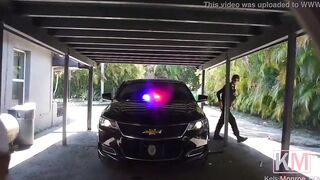Cool cop arrests her, fucks her and shoots cum inside