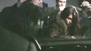 Gang Bang with rich Bombshell inside fur coat