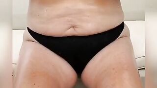 Ex-Wife strokes oil on her titted on a boat