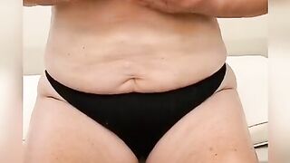 Ex-Wife strokes oil on her titted on a boat
