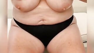 Ex-Wife strokes oil on her titted on a boat