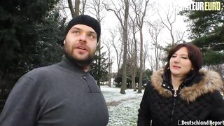 DEUTSCHLAND REPORT - Beauty cougar Ride Bushy Dude At His