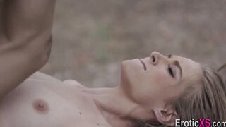 Skinny cowgirl gets plowed and spermed