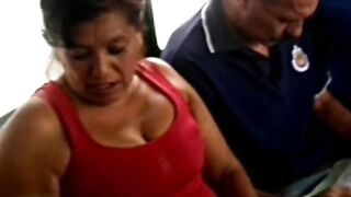 LAS TETAS EN EL CAMION DE UNA MADURA