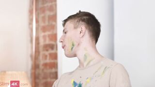 Freaky 18 year old artist finds a hornier performer