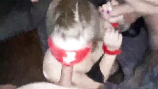 Blindfolded gf dual head