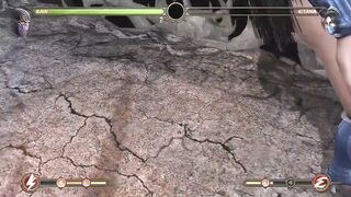 MK9 Kitana, Jade, Sonya Lose Posing + Rain and Subzero