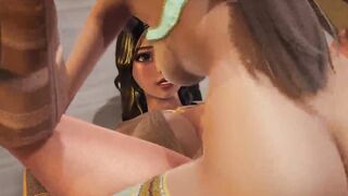 Disney Futa - Raya gets creampied by Jasmine - 3D