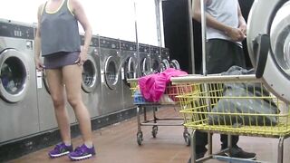 Helena Price Outside Laundry Upskirt Flashing Tease! Exhibitionist milf Vs
