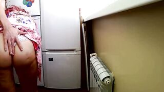 Milf bent over and son took her butt and boned