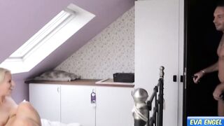 EVA ENGEL: Pervy bro fucks me and I pissing on