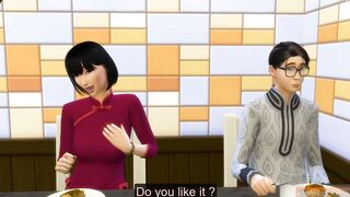 oriental Milf Massages Her Pure Son Who Turns Inside Sex