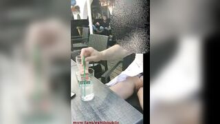 I vibrator with the bottle at the bar
