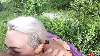 Ex-Wife Deep Sucking Off Huge Penis and Butt Fucking - Public