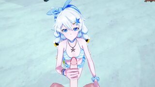 Kiana Kaslana getting pov banged! at the Beach - Honkai
